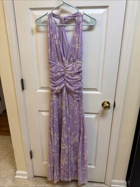 Zara Lavender Floral Maxi Dress